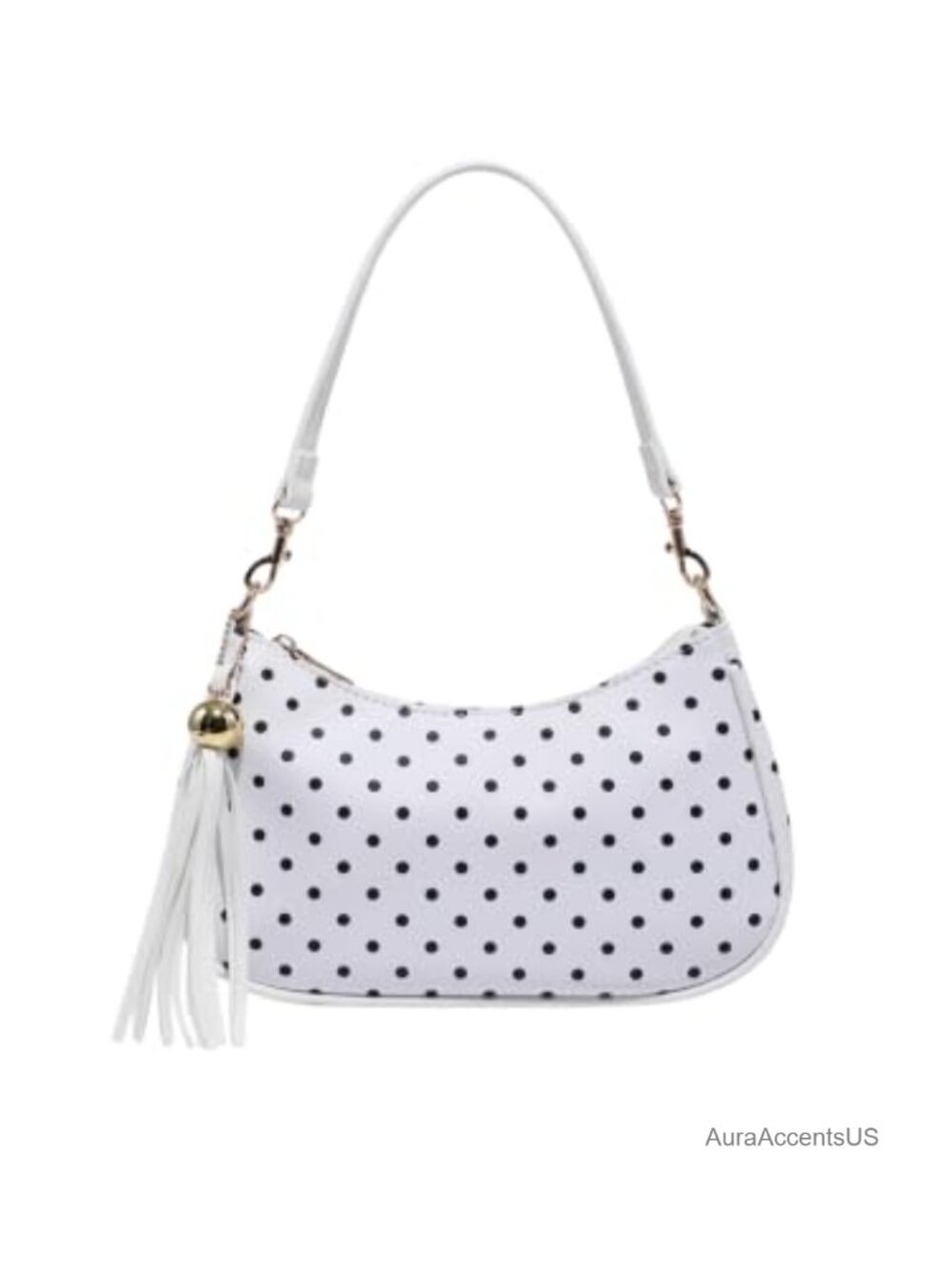 Faux Fur Cow Print Shoulder Bag Retro Y2K Top Handle Handbag